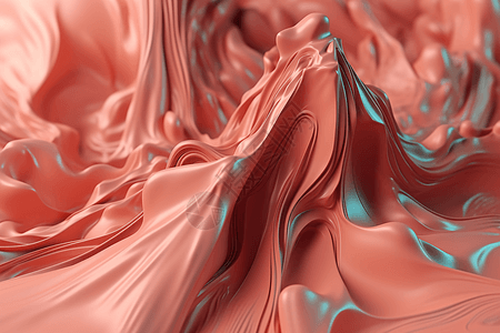 粉3D流体图案图片