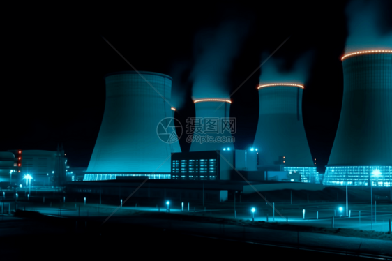 核电站的冷却塔图片