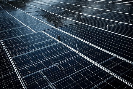 电力工业的太阳能电池板图片