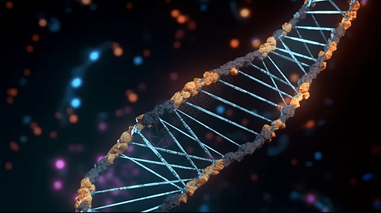 DNA复制3D渲染图背景图片