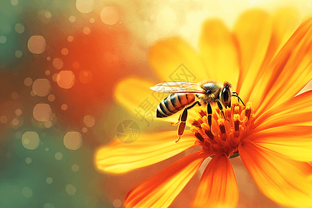 白萝卜蜂蜜蜜蜂的图背景