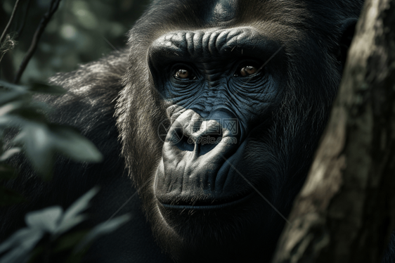 森林里的大猩猩图片
