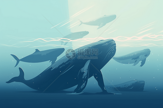 神秘的鲸鱼图片