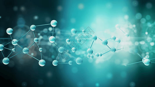 分子结构组成背景图片