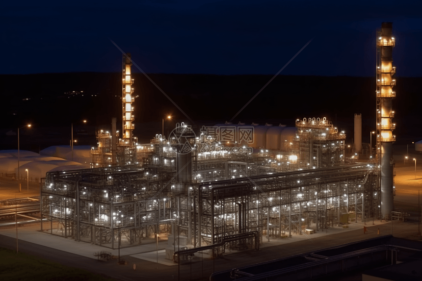 现代化天然气工厂高清图片下载-正版图片600083966-摄图网