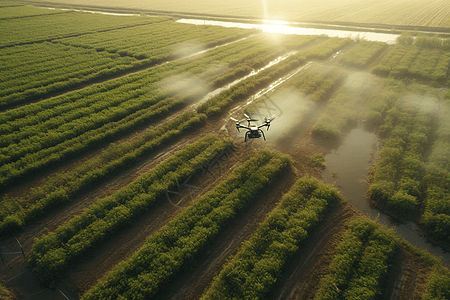 无人机灌溉设备图片