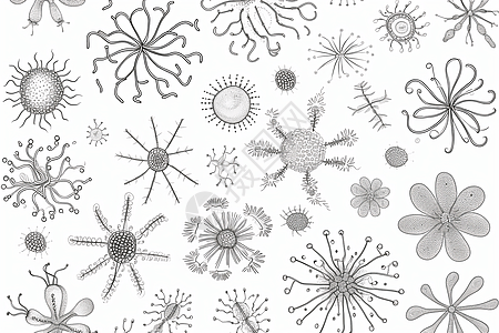 细菌医学概念插图背景图片