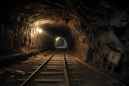 矿井隧道煤矿隧道高清图片