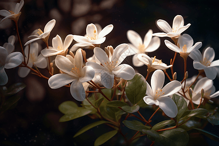 唯美的茉莉花图片