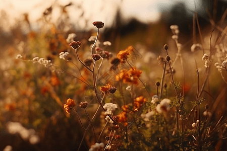 乡村美丽的鲜花图片