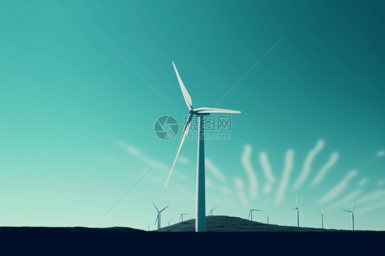 一种极简主义风力涡轮机图片