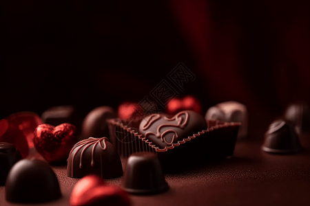 巧克力心形包裹图片