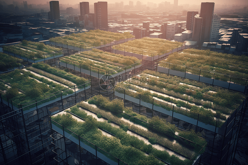 现代的农场种植图片