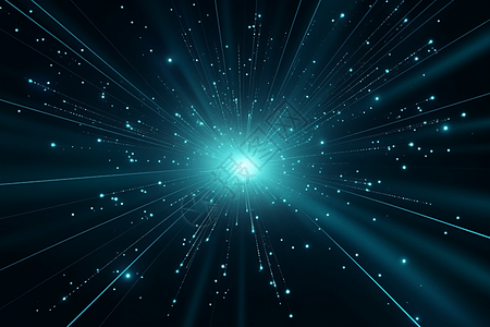 未来的发光的粒子图片
