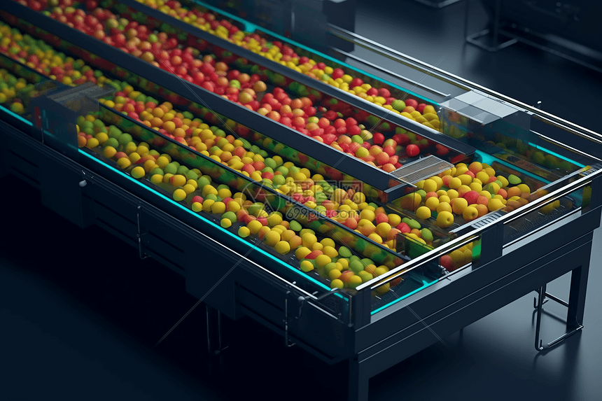 货架上的水果图片