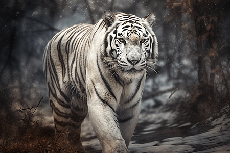 强壮的白虎图片