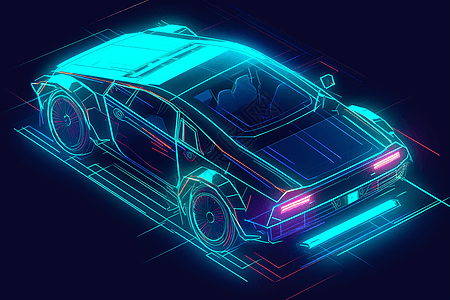科技光线汽车设计图片