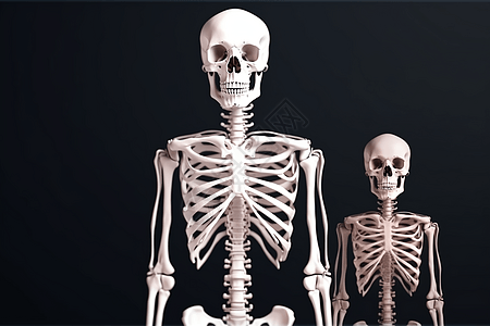 人体骨骼模型图片
