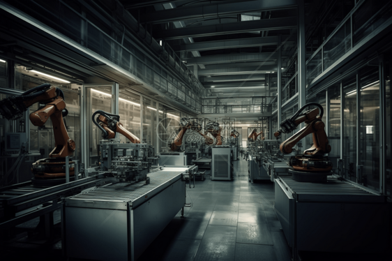 工厂自动化机器人图片
