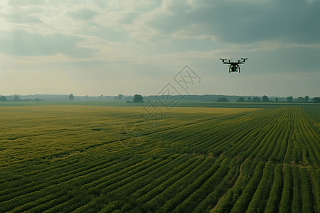 农用飞机农用无人机飞行背景