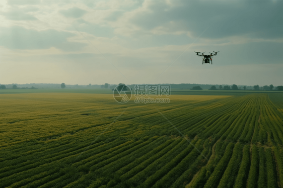 农用无人机飞行图片