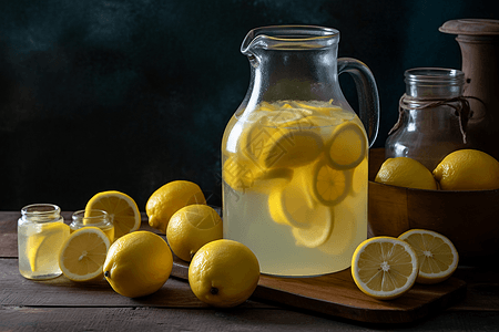 柠檬和柠檬水图片