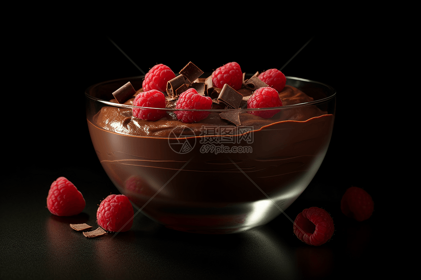 巧克力味道的甜品图片