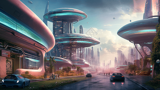 独特的科幻城市图片