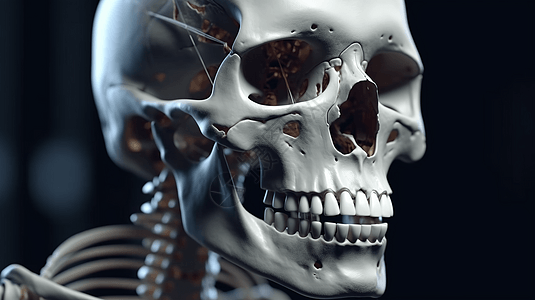 人体脸部3D模型背景图片