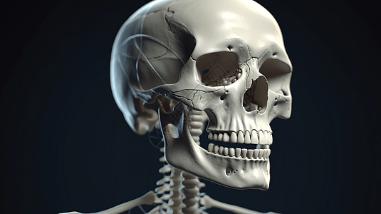 人体头部模型背景图片