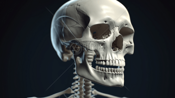 人体头部模型图片
