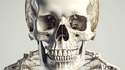 人体头部骨骼结构图片