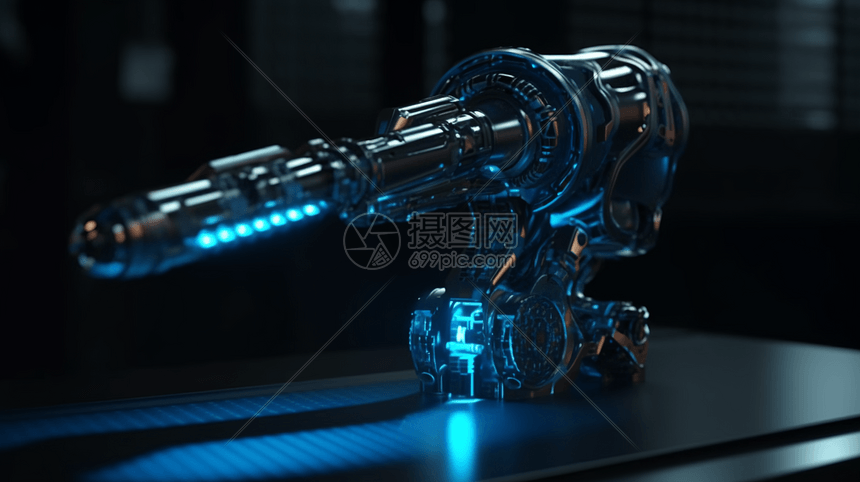 创意金属机械臂3D设计图片