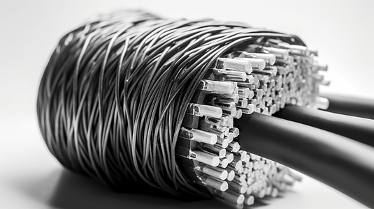 光纤电缆的3D设计图图片