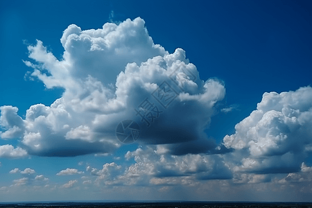 柔软蓬松的白云图片