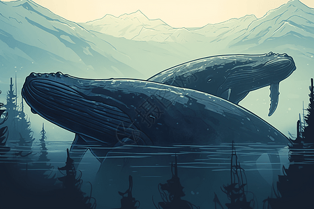 巨大的虎头鲸图片
