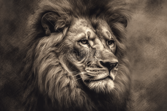 狮子的肖像图片