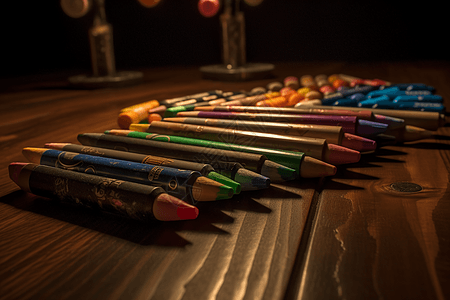 各种各样的彩色铅笔图片