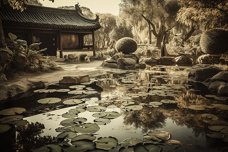 中国传统园林设计图片