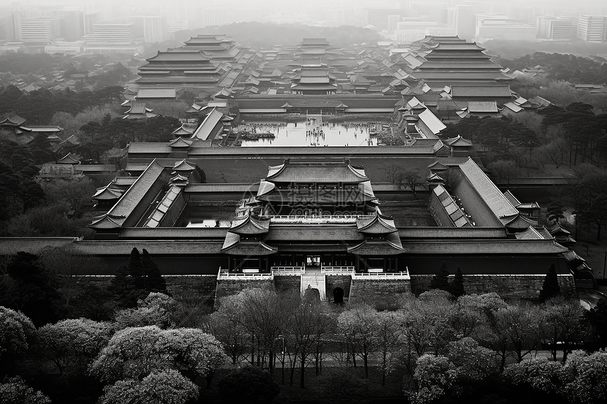 中国古代皇宫建筑群高清图片下载-正版图片600096340-摄图网