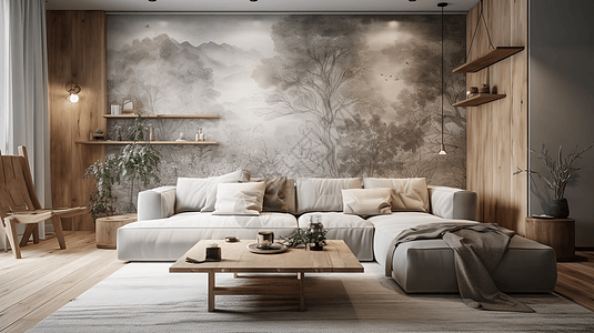 维也纳风格的客厅设计图片