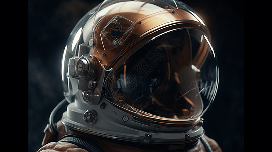 特殊材质的宇航员头盔图片