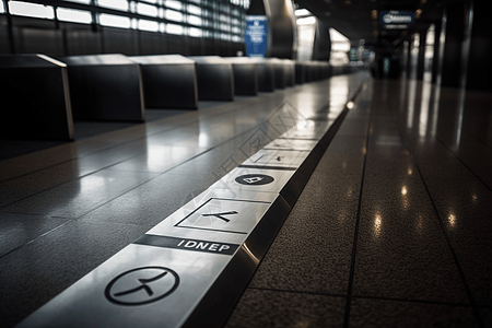机场中的标牌和方向标记图片