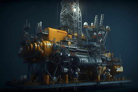 深海石油钻井机器图片