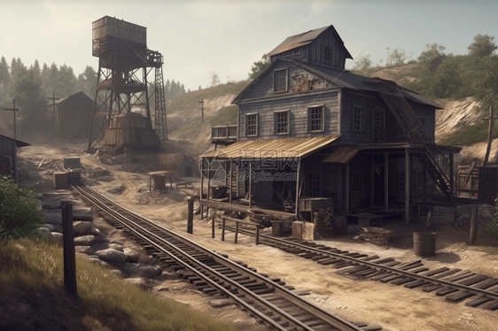 煤矿场地的建筑图片