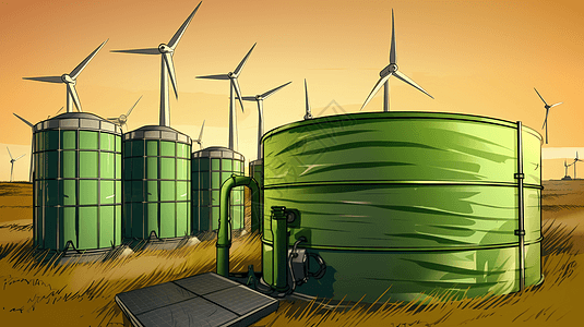 绿色能源储存设备图片
