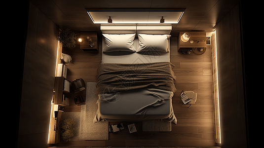 现代简约卧室图片