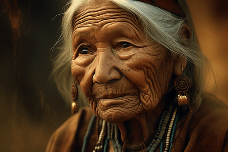 印第安老奶奶图片