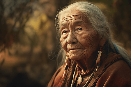 印第安老妇人图片