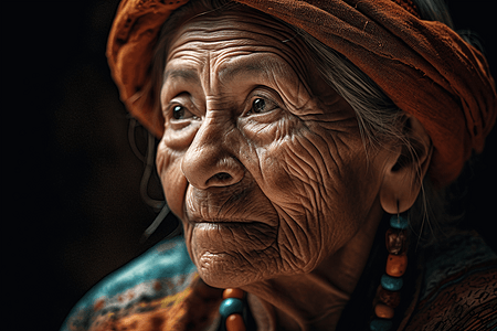 拉丁美洲老年妇女图片